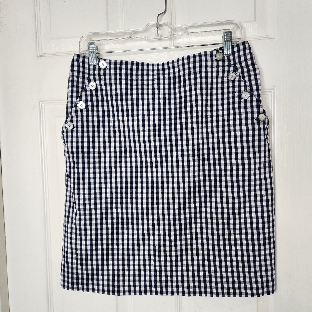 Black and white‎ check J. McLaughlin NWOT skirt womens 10